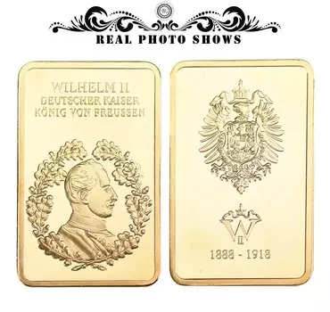 Металлические монеты WR, золотые/серебряные