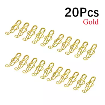 Металлические музыкальные зажимы для бумаг 20/40 шт.