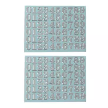 Металлические наклейки с буквами и блестящие наклейки с цифрами JAVRICK