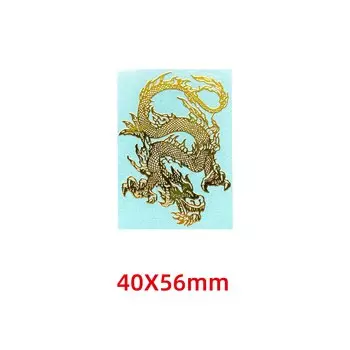 Металлические наклейки ZHUOYAN с драконом и фениксом