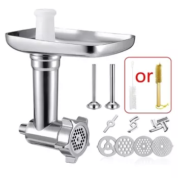 Металлические насадки для мясорубки для кухонной подставки, миксеры, мясорубка, насадка для колбас, Прямая доставка