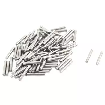 Металлические параллельные штифты UXCELL, 100 шт., 2 мм x 13 мм, крепежные элементы серебристого цвета, широко используются для точного расположения