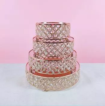 Металлические подносы под золото MYPOAYHODO 4 шт.