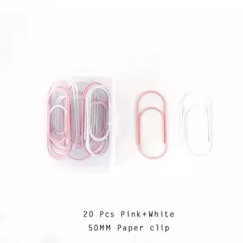 Металлические разноцветные скрепки ALLTU 20 шт.