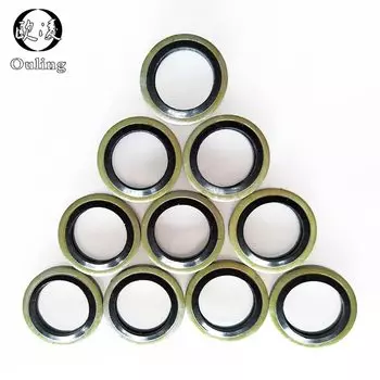 Склеенная шайба, металлическая резина, 6/8/10/12/14/16 ~ 60 мм, прокладка сливной пробки, подходит для M6/M8/M10/M12/M14/M16 ~ M60, комбинированное уплотнительное кольцо шайбы-.-