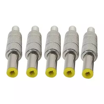 Металлические штекерные разъемы питания постоянного тока ALLiSHOP 5,5x2,1/5,5x2,5 мм