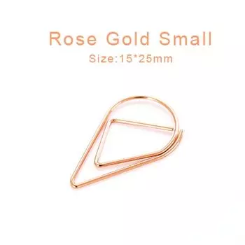 Металлические скрепки Kawaii, золотые/серебряные