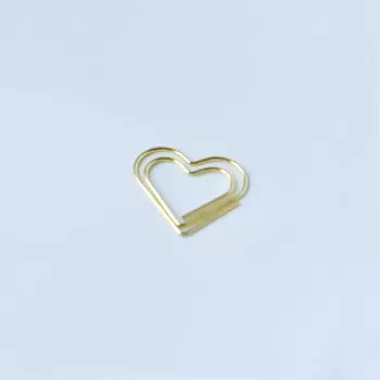 Металлические скрепки в форме сердца ALLTU
