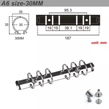 Металлические спиральные кольца Handnote WLN902