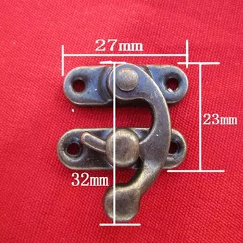 Металлические замки для шкатулок HUXUAN, 5 шт.