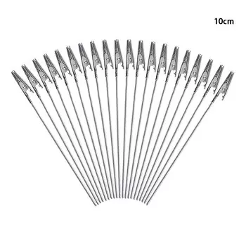 Металлические зажимы-крокодилы HUXUAN 10 шт., 10/12/15/20 см