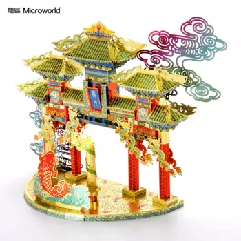 Металлический 3D-пазл Microworld, козловая Модель для сборки своими руками, лазерная вырезка, подарок для детей, развивающие настольные игрушки