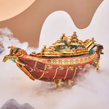 Металлический 3D пазл Piececool, модель SHEN LOU, наборы «сделай сам», лазерная вырезка, головоломки, игрушка для детей