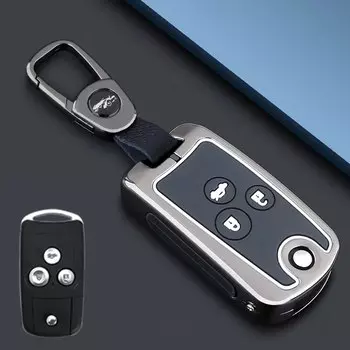 Металлический автомобильный откидной чехол для ключей для Honda Civic Fit Accord CRV HRV Jazz Odyssey для Acura TL TSX ZDX RSX CRZ, аксессуары