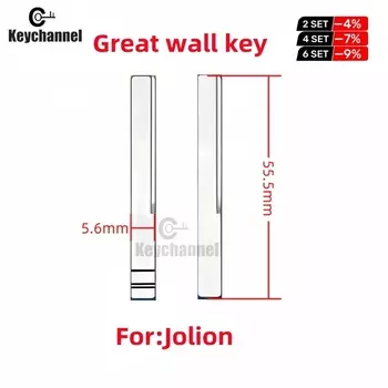 Металлический Автомобильный откидной ключ 10 шт./лот, лезвие ключа KD VVDI, пустая головка ключа для KD KEYDIY VVDI XHORSE, пульт дистанционного управления для Haval Jolion