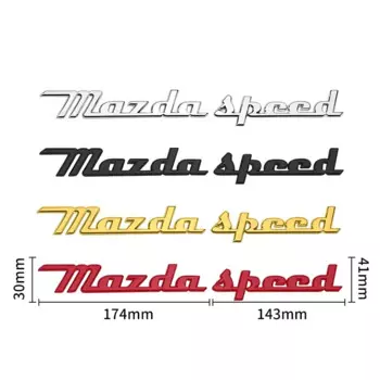 Металлический автомобильный значок для MS MAZDASPEED решетчатый логотип Mazda 3 6 CX-3 CX-4 CX-5 CX-7 CX-9 автомобильный Стайлинг 3D значок надпись наклейки для багажника