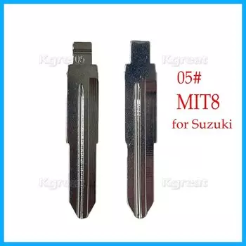 Металлический ключ KD Key Blade MIT8, 10 шт., 05 #, для Suzuki Wagon R, для Chevrolet Spark, необработанный ключ, Стайлинг автомобиля