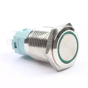 Металлический кнопочный переключатель DIANQI 16 мм 1NO1NC 24V