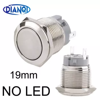 Металлический кнопочный переключатель DIANQI 19 мм