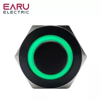 Металлический кнопочный переключатель EARUELECTRIC 12 мм Momentary Switch 3-24В