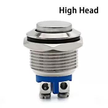 Металлический кнопочный переключатель EARUELECTRIC 16 мм 1NO