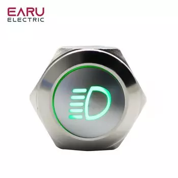 Металлический кнопочный переключатель EARUELECTRIC 19 мм красный