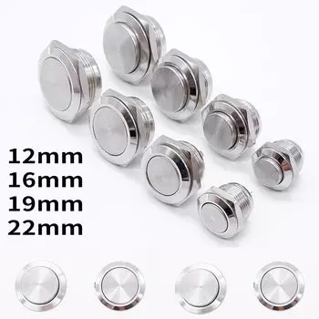 Металлический кнопочный переключатель PRONCH 12/16/19/22 мм 24В 1A