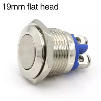 Металлический кнопочный переключатель WZAZDQ 12/16/19/22 мм