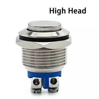 Металлический кнопочный переключатель WZAZDQ 16/19/22 мм