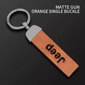 Металлический кожаный брелок для ключей, модный автомобильный брелок для ключей, многофункциональный брелок для JEEP Grand Cherokee WK WK2 KJ KK KL Commander XK Renegade