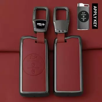 Металлический кожаный чехол для автомобильного ключа для Chery Tiggo 7 pro 8 Pro Exeed Tiggo 2 3x Arrizo 5 Pro Gx 5x EQ7 tiggo 4 с защищенным корпусом, брелок