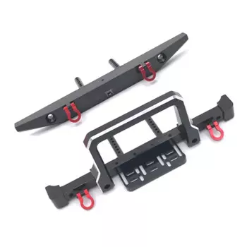 Металлический передний и задний бампер для 1/10 RC Crawler Car MN999 MN222 TRX4 SCX10 90046 90047 RC Car Upgrade Parts Black