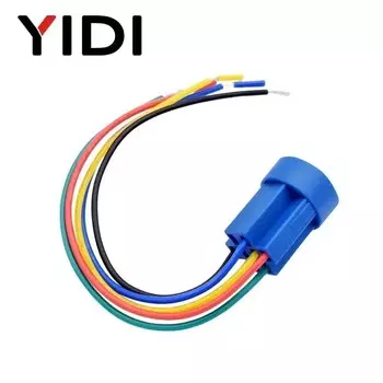 Металлический поворотный переключатель YIDI 19 мм 1NO1NC со светодиодом 12 В