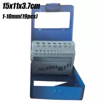 Металлический ящик для сверл RveTee 13/19/25 шт., 1.0-13 мм