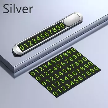 Металлический сплав, скрытая временная парковочная карта, номер телефона, номерной знак в автомобиле для BMW Audi Mercedes Benz Mazda Ford Honda Toyota