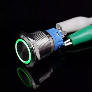 Металлический водонепроницаемый кнопочный переключатель PRONCH 12В