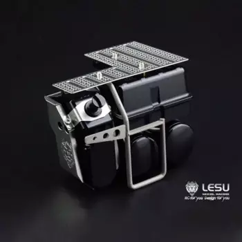 Металлический воздушный бак LESU RC, аккумуляторная коробка, бак мочевины для 1/14, тягач, Tamiyaya, модель автомобиля с дистанционным управлением, игрушечные аксессуары TH02281
