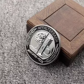 Металлический значок на окно двери автомобиля, эмблема на задний багажник, наклейка для Mercedes Benz AMG W203 W206 W220 W205 W211 W212 W201 W210