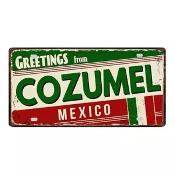 Металлический знак YZFQ Бразилия, Канкун, Мексика, Колумбия