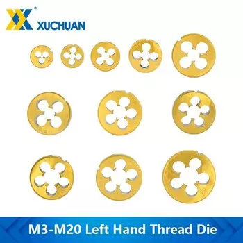 Метчик для резьбы xcan Левый HSS M3-M20 с титановым покрытием