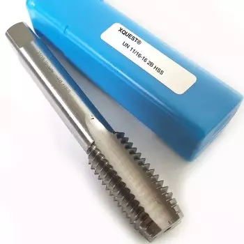 Метчик с резьбой unc un 11/16, 11/16-12, 11/16-14, 11/16-16, унифицированный, из быстрорежущей стали, с тонкой резьбой, UNS UNEF 11/16-18, 11/16-20, 11/16-24