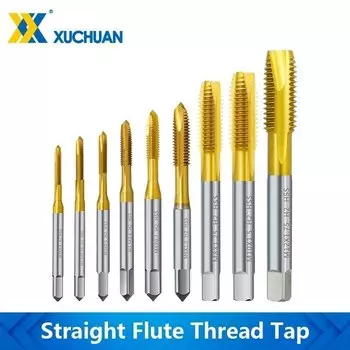 Метчик xcan HSS M2-M16 титановое покрытие