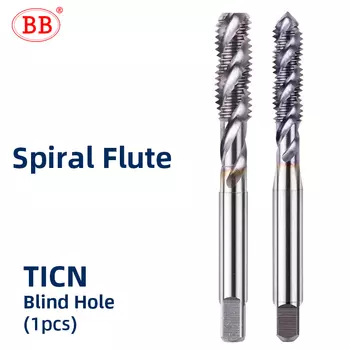 Метчики для резьбы BB Spiral Straight Flute CO TiN