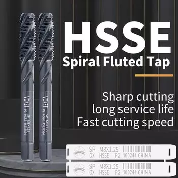 Метчики VOKET HSSE-M35 JIS Standard с окислением M2 M2.5 M3 M4 M5 M6 M8 M10 M12