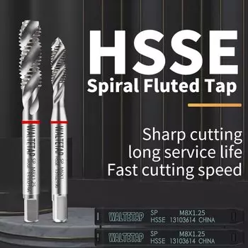 Метчики VOKET WALTETAP HSSE спиральные M2-M20