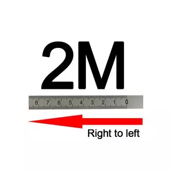 Метрическая самоклеящаяся Т-образная рулетка MOKIN 1-5 м