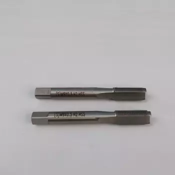Метрический ручной Метчик HUAZHICHUN M9 * 0,5, резьбовой Метчик, шаг, прямые канавки, HSS, правосторонний Метчик (2 шт.)