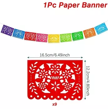 Мексиканские бумажные флаги для дня мертвецов