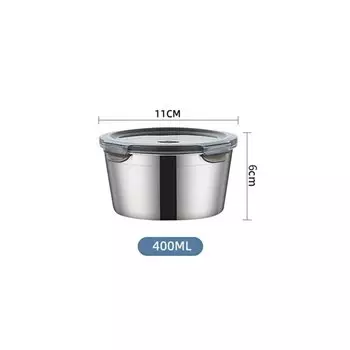 MEXQCH Круглый ланч-бокс из нержавеющей стали