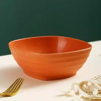 MEXQCH Квадратная миска из пшеничной соломы